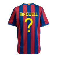 Nike Barcelona Home Shirt 2009/10 with Maxwell 19