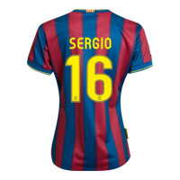 Nike Barcelona Home Shirt 2009/10 with Sergio 16