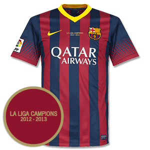 Nike Barcelona Home Shirt 2013 2014   La Liga