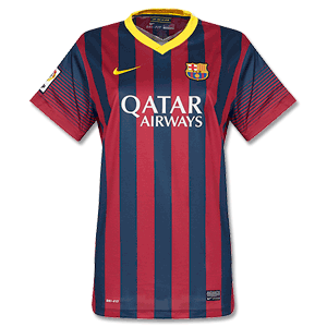 Nike Barcelona Home Womens Shirt 2013 2014