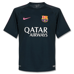 Barcelona KIDS Training Shirt - Black/Pink 2014
