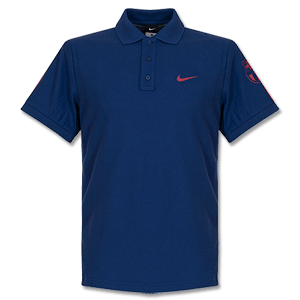 Nike Barcelona Navy Core Matchup Polo Shirt 2014 2015