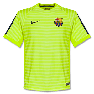 Barcelona Squad Training Shirt - Bright Yellow
