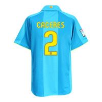 Nike Barcelona Third Shirt 2008/09 with Caceres 2