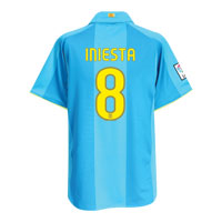 Nike Barcelona Third Shirt 2008/09 with Iniesta 8