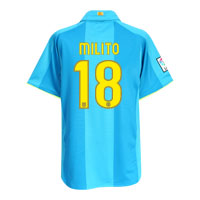 Nike Barcelona Third Shirt 2008/09 with Milito 18