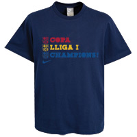 Nike Barcelona Treble Victory T Shirt.