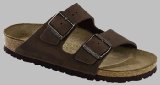 BIRKENSTOCK Arizona, Sandals, Terracotta, Waxed Leather, Regular Width, Size 41
