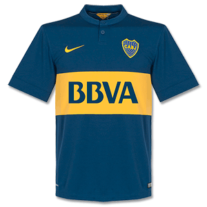 Boca Juniors Home Shirt BBVA Sponsor 2014