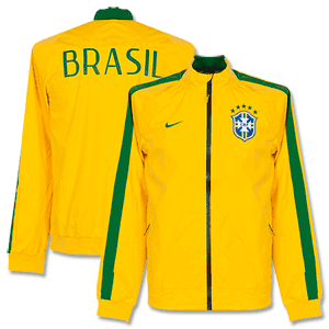 Nike Brazil Anthem Jacket - Yellow 2014 2015