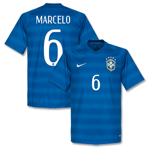 Brazil Away Marcelo Shirt 2014 2015
