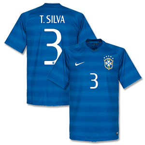 Nike Brazil Away T. Silva Shirt 2014 2015