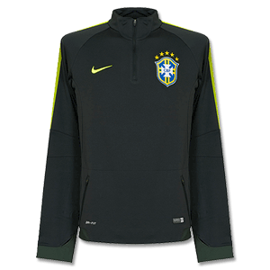 Nike Brazil Dark Green L/S Mid Layer Top 2014 2015
