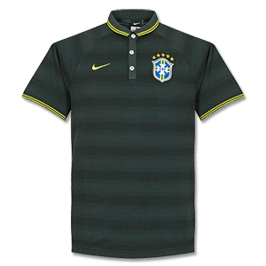 Nike Brazil Dark Green League Authentic Polo Shirt