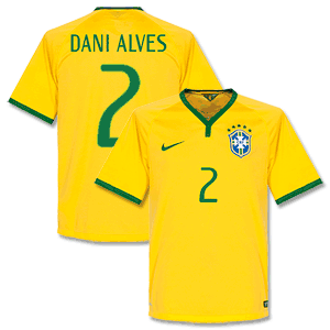 Nike Brazil Home Dani Alves Shirt 2014 2015