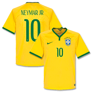 Nike Brazil Home Kids Neymar Jr Shirt 2014 2015