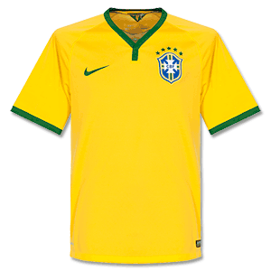 Nike Brazil Home Kids Shirt 2014 2015