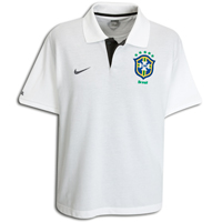 Nike Brazil Travel Polo Shirt - White.