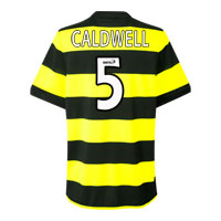 Nike Celtic Away Shirt 09 with Caldwell 5 printing -