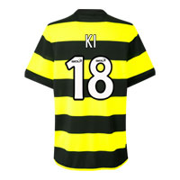 Nike Celtic Away Shirt 09 with Ki 18 printing - With