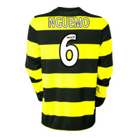 Nike Celtic Away Shirt 09 with Nguemo 6 printing -