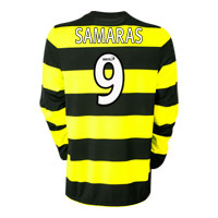 Nike Celtic Away Shirt 09 with Samaras 9 printing -