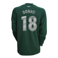 Nike Celtic Away Shirt 2007/08 with Donati 18