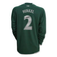 Nike Celtic Away Shirt 2007/08 with Hinkel 2 printing