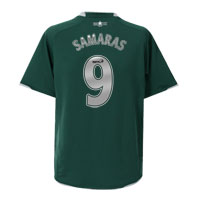Nike Celtic Away Shirt 2007/08 with Samaras 9 printing.