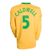 Nike Celtic Away Shirt 2008/09 with Caldwell 5