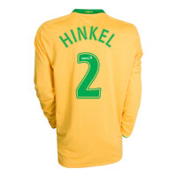 Nike Celtic Away Shirt 2008/09 with Hinkel 2 printing