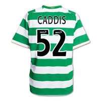 Nike Celtic Home Shirt 2008/10 with Caddis 52 printing.