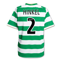 Nike Celtic Home Shirt 2008/10 with Hinkel 2 printing.