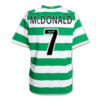 Nike Celtic Home Shirt 2008/10 with McDonald 7