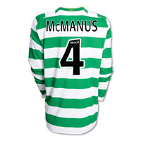 Nike Celtic Home Shirt 2008/10 with McManus 4