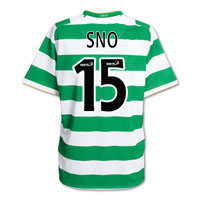 Nike Celtic Home Shirt 2008/10 with Sno 15 printing -