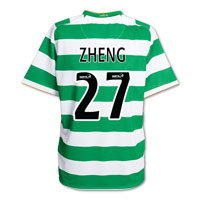 Nike Celtic Home Shirt 2008/10 with Zheng 27 printing