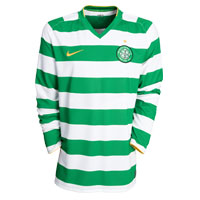 Nike Celtic Home Shirt 2008/10 Without Sponsor - Long