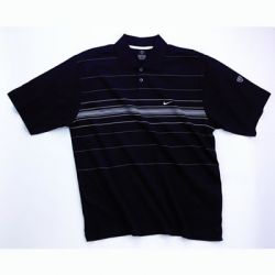 Chest Stripe Golf Pique Polo Shirt