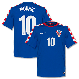 Nike Croatia Away Supporters Modric Shirt 2014 2015