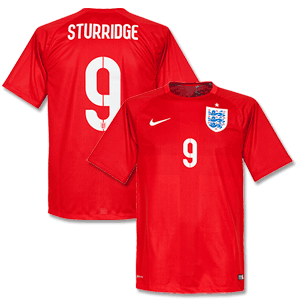 Nike England Away Sturridge Shirt 2014 2015