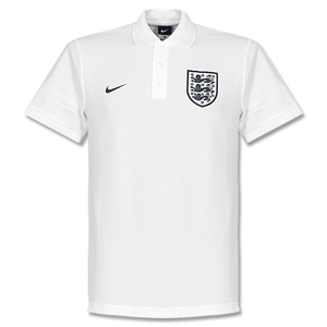 Nike England Core Polo Shirt - White 2013 2014