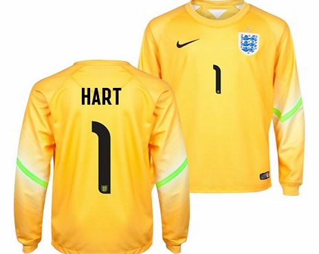 England Home Goalkeeper Shirt 2014/15 - Kids