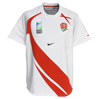 Nike England IRB Home Rugby Shirt 2007/09 - Short