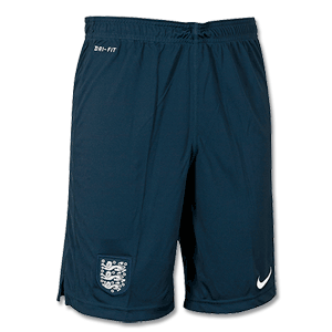 Nike England Navy Squad Long Knit Shorts 2014 2015