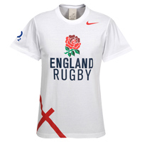 England Rugby Team T-Shirt - White.