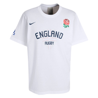 England Rugby Team T-Shirt 2009/10 - White - Kids.