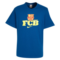 FC Barcelona Cotton T-Shirt - StormBlue/Zest.