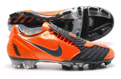 Nike T90 Laser II FG Football Boots Orange Blaze/Black