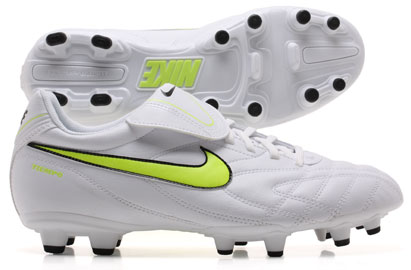 Nike Football Boots  Tiempo Natural III FG Football Boots White/Volt